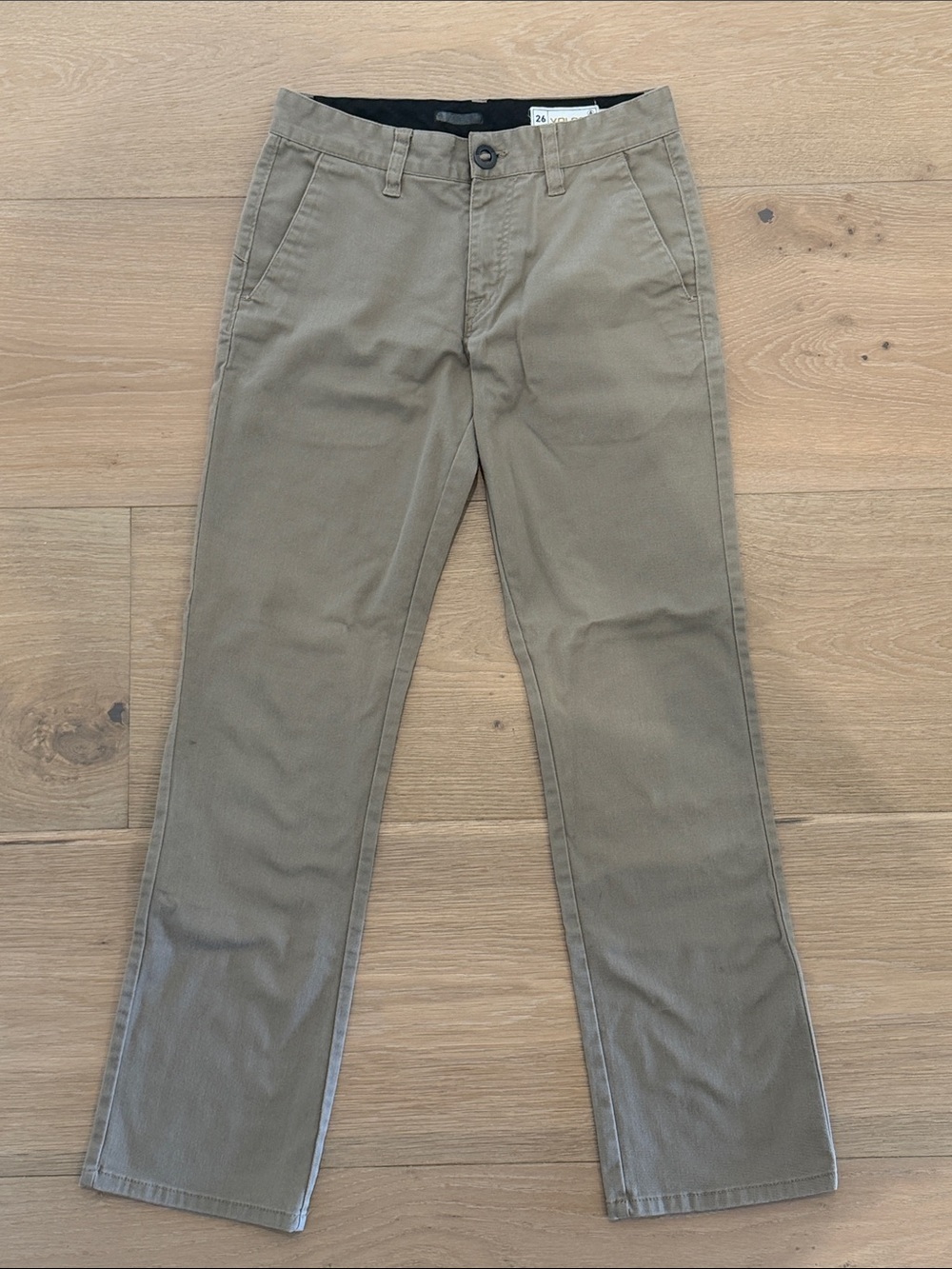 Volcom Men's Straight Khaki Chino Pants - Khaki